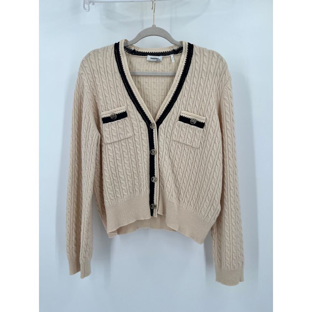 Sandro Mercredi Cable Knit Cardigan - Picture 3 of 7